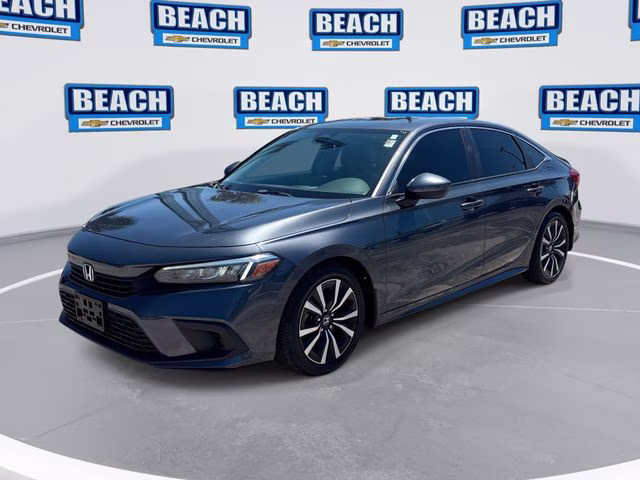 2022 Sonic Gray Pearl Honda Civic EX FWD Sedan