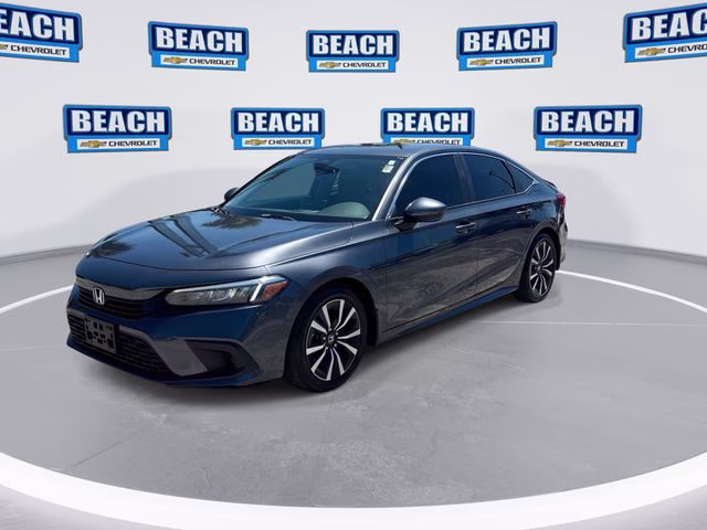 2022 Sonic Gray Pearl Honda Civic EX FWD Sedan