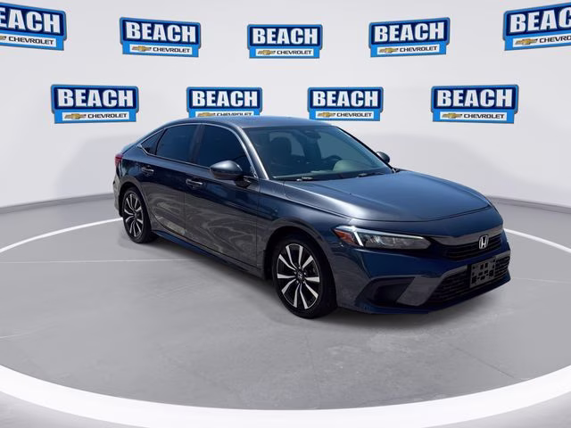 2022 Sonic Gray Pearl Honda Civic EX FWD Sedan