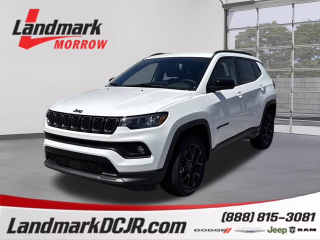 2026 Bright White Clearcoat Jeep Compass Latitude Altitude 4X4 SUV