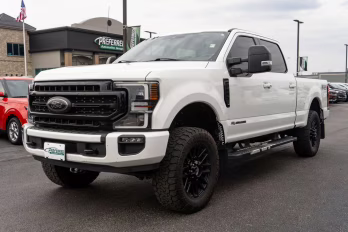 2020 Star White Metallic Tri-Coat Ford Super Duty F-250 SRW Lariat 4X4 Truck