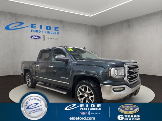 2018 Dark Slate Metallic GMC Sierra 1500 SLT 4X4 Truck