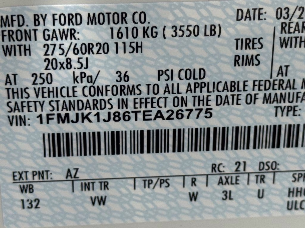 2026 White Ford Expedition Max Active 4X4 SUV