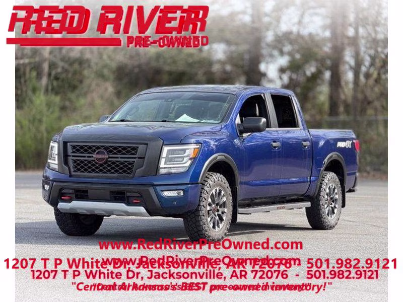 2024 Deep Blue Pearl Nissan Titan PRO-4X 4X4 Truck