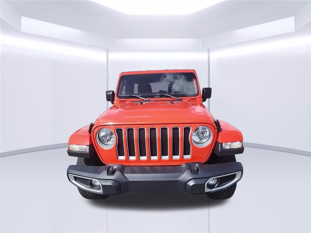 2023 orange Jeep Wrangler Sahara 4X4 SUV