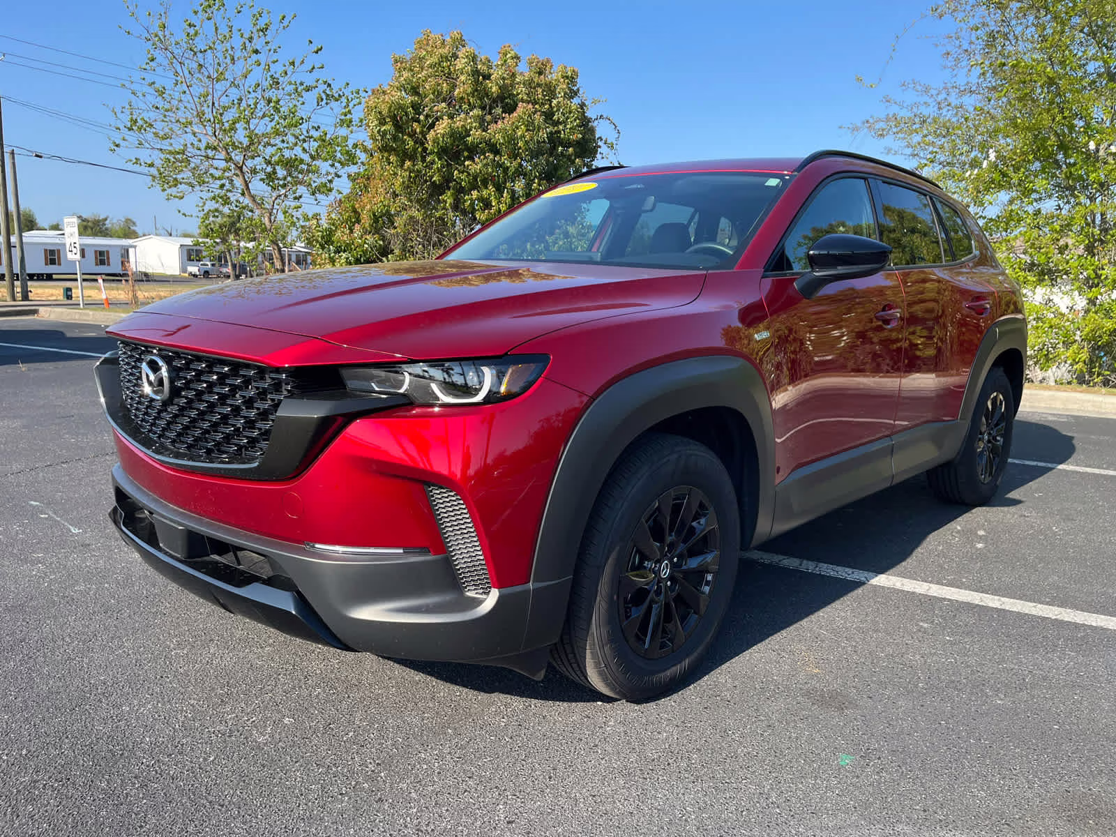 2025 Soul Red Crystal Metallic Mazda CX-50 Hybrid Premium Package AWD SUV