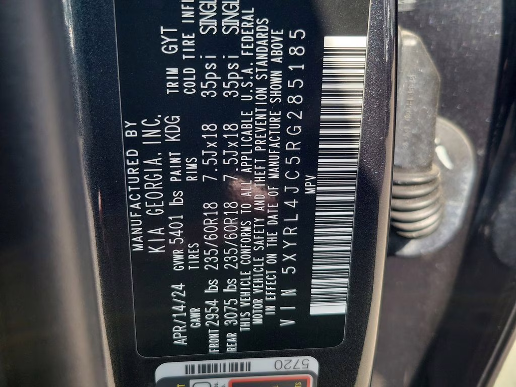 2024 Gravity Grey Kia Sorento S FWD SUV