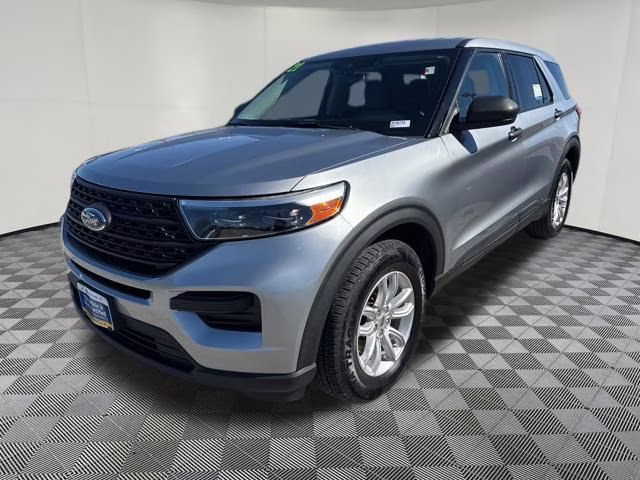 2021 Iconic Silver Metallic Ford Explorer Base 4X4 SUV