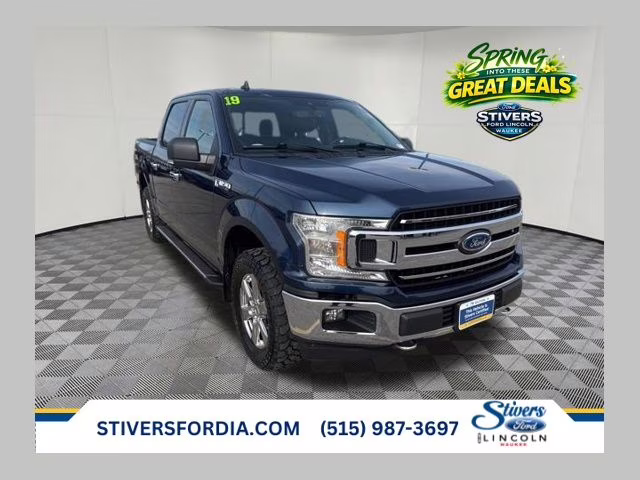 2019 Blue Ford F-150 XLT 4X4 Truck