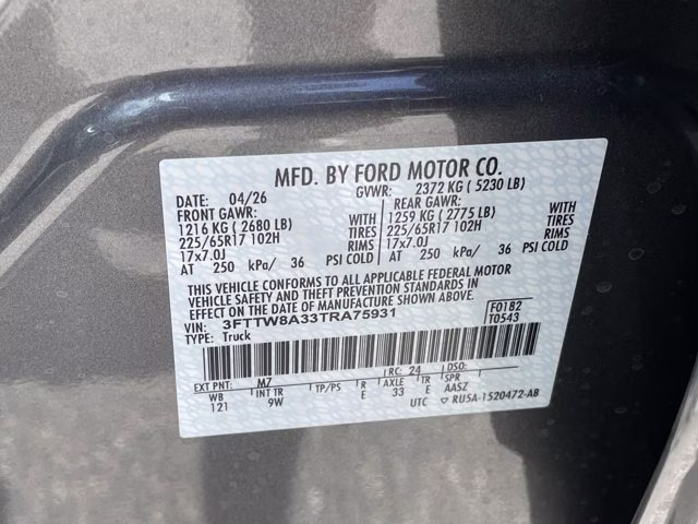 2026 Carbonized Gray Metallic Ford Maverick XL FWD Truck