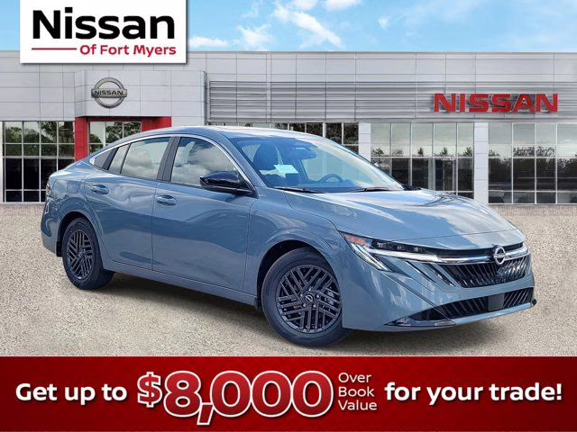 2026 Atlantic Gray Metallic Nissan Sentra SV FWD Sedan