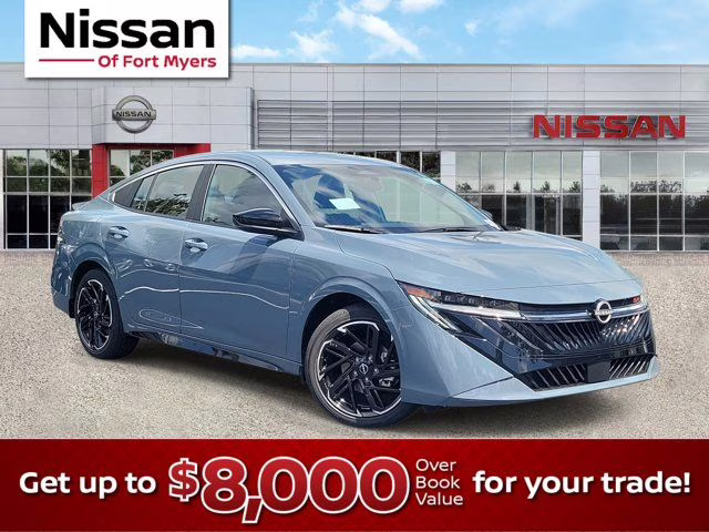 2026 Atlantic Gray Metallic Nissan Sentra SR FWD Sedan