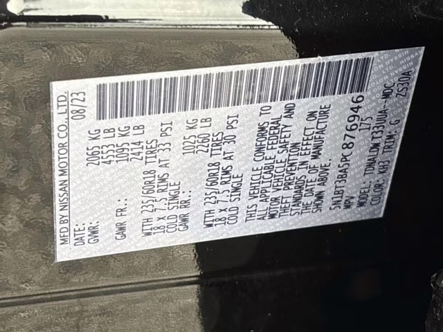 2023 Super Black Nissan Rogue SV FWD SUV