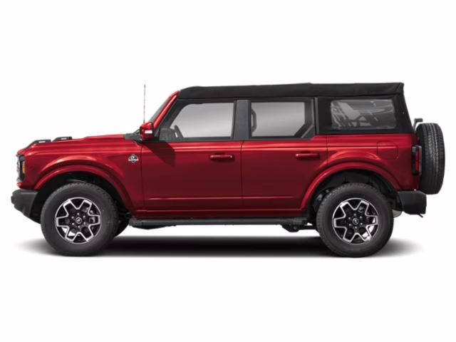 2026 Ruby Red Metallic Tinted Clearcoat Ford Bronco Outer Banks 4 Door 4x4 4X4 SUV