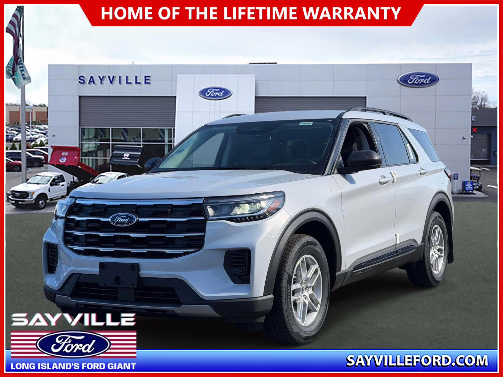 2026 White Ford Explorer Active 4X4 SUV