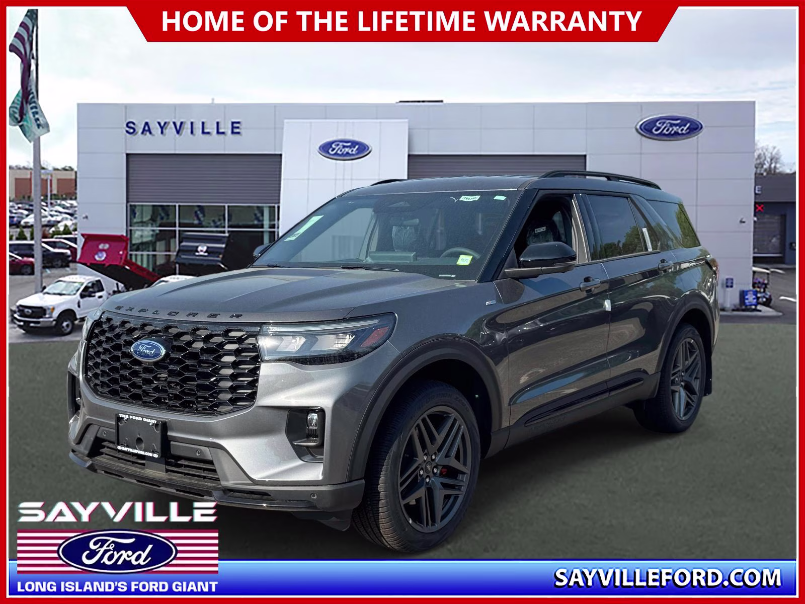 2026 Carbonized Gray Metallic Ford Explorer ST-Line 4WD 4X4 SUV