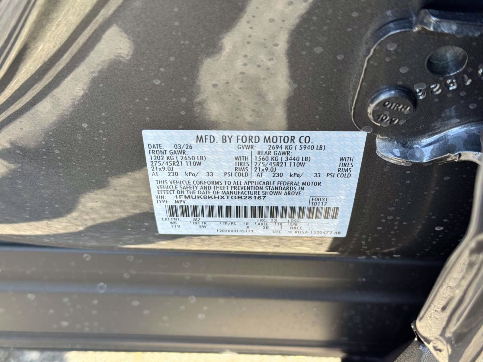 2026 Gray Ford Explorer ST-Line 4X4 SUV