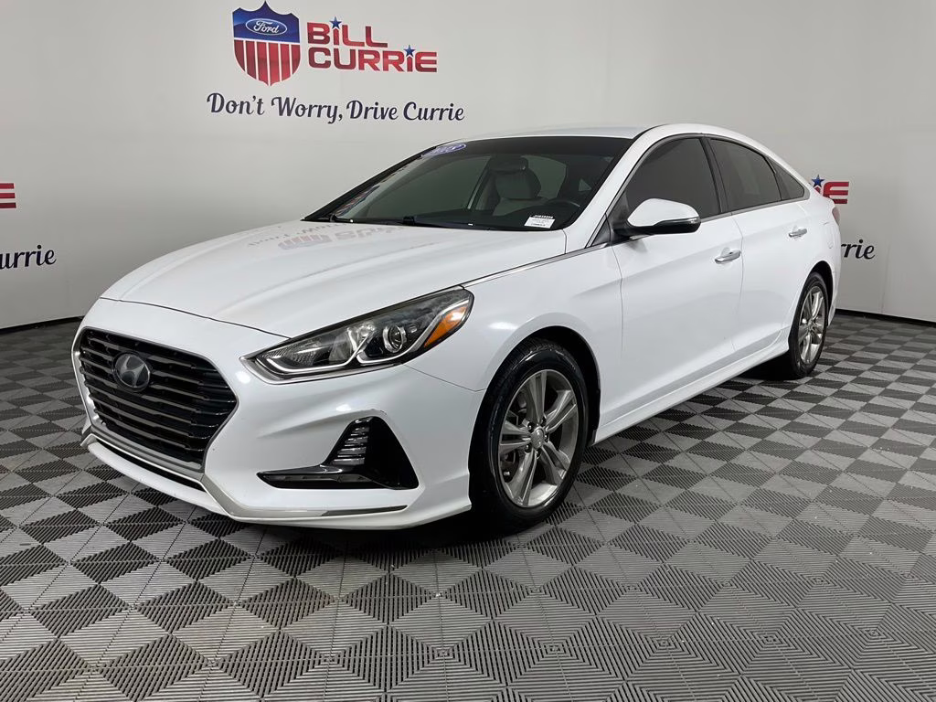 2018 Quartz White Pearl Hyundai Sonata SEL FWD Sedan