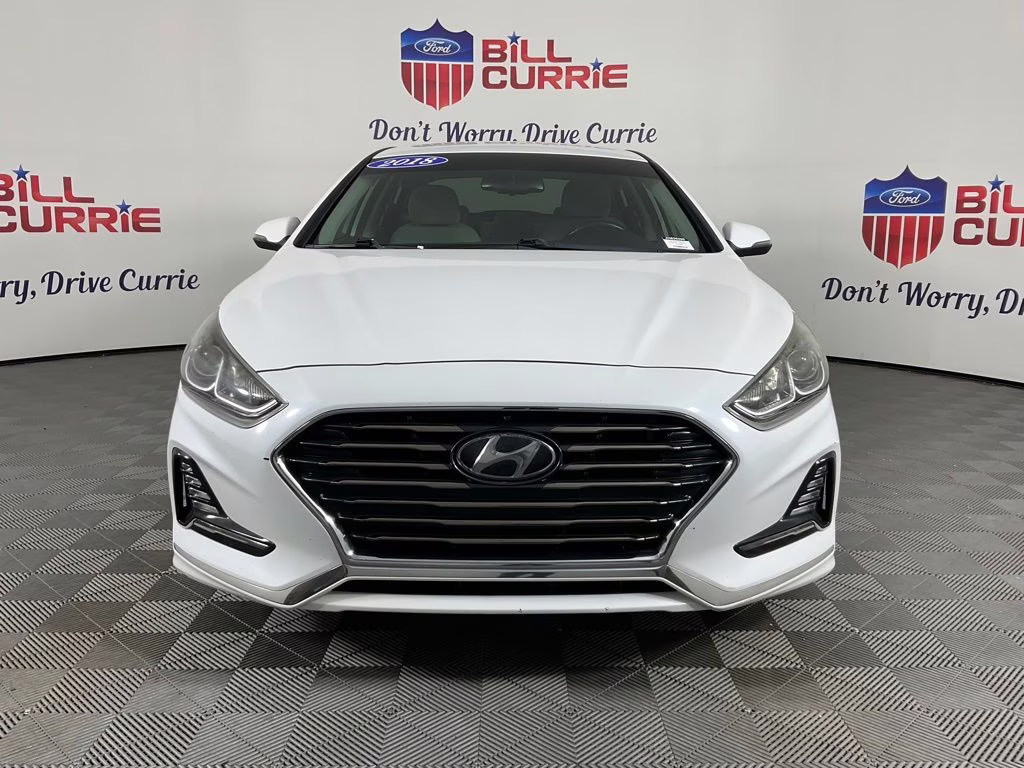 2018 Quartz White Pearl Hyundai Sonata SEL FWD Sedan