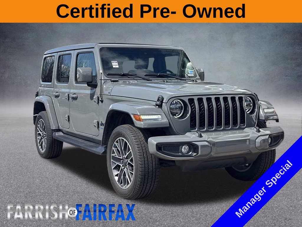 2022 Sting-Gray Clearcoat Jeep Wrangler Unlimited Sahara High Altitude 4xe 4X4 SUV