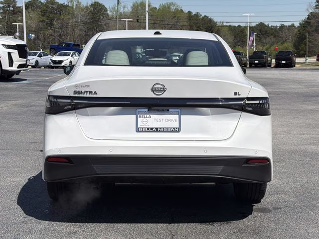 2026 Aspen White Tricoat Nissan Sentra SL FWD Sedan