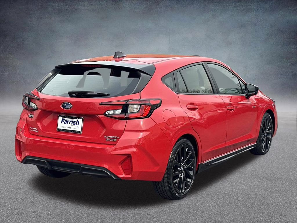 2024 Pure Red Subaru Impreza 2.5RS AWD Hatchback