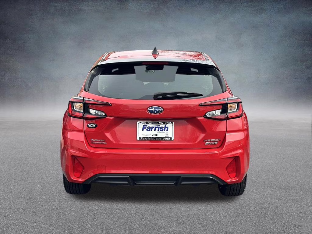 2024 Pure Red Subaru Impreza 2.5RS AWD Hatchback