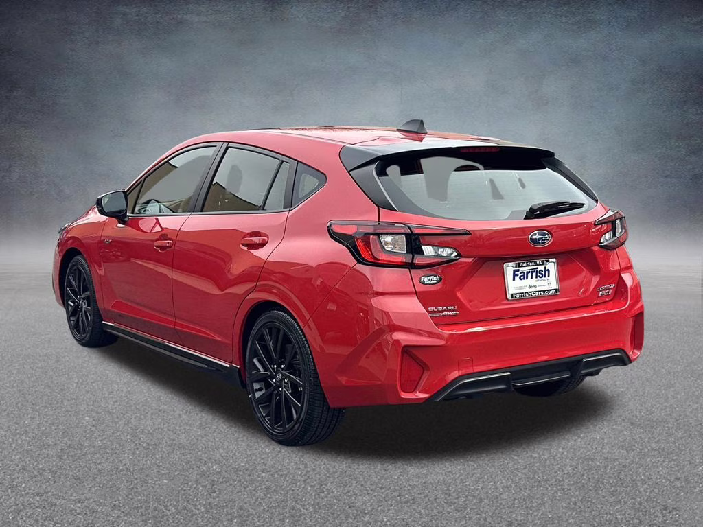2024 Pure Red Subaru Impreza 2.5RS AWD Hatchback
