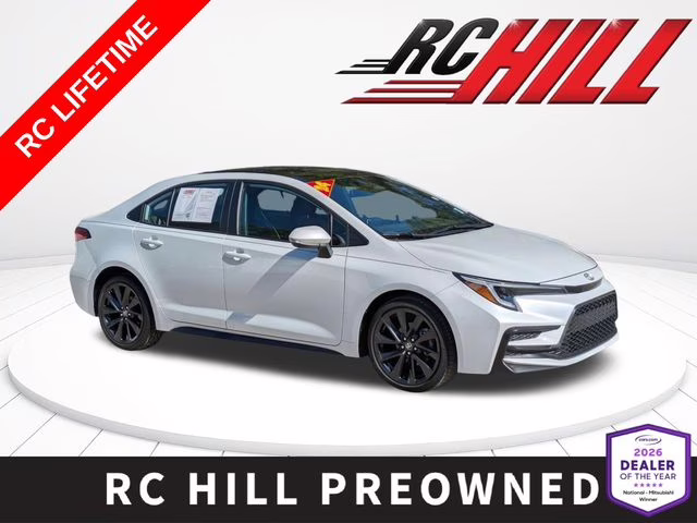 2024 Midnight Black Metallic Toyota Corolla XSE FWD Sedan