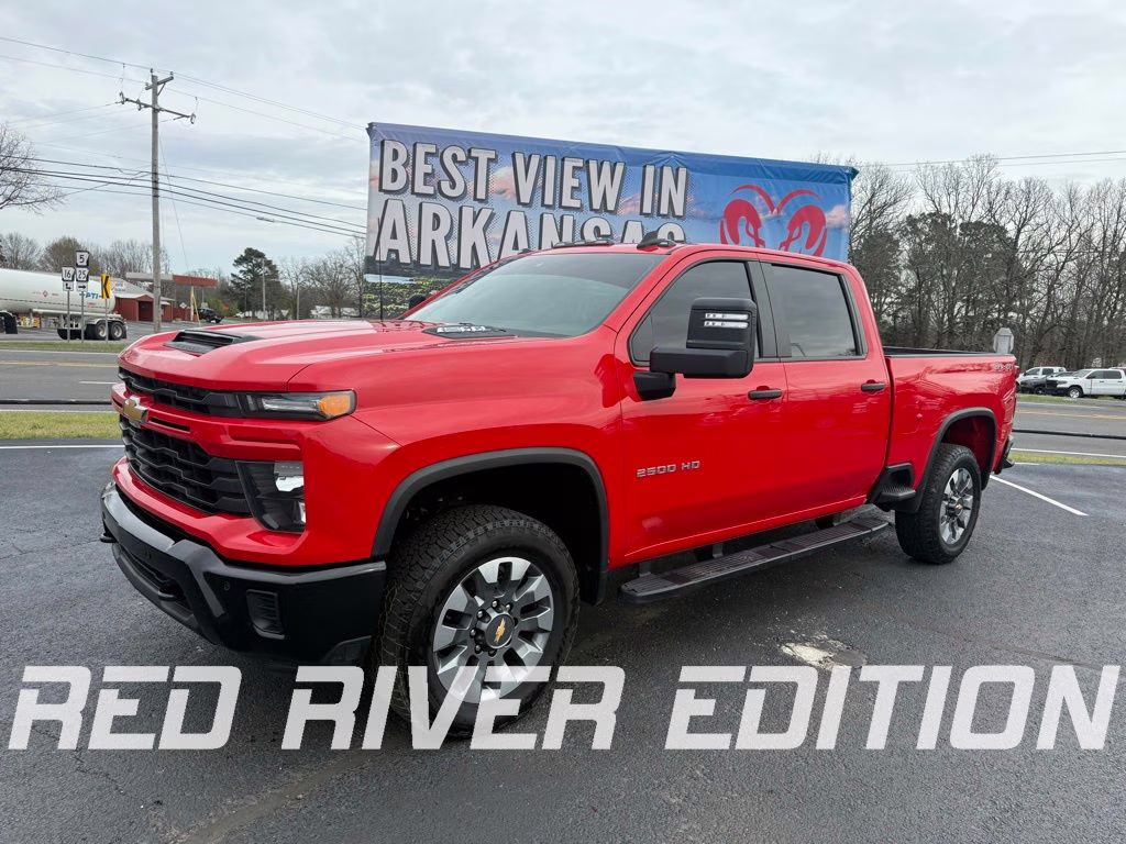 2025 Red Hot Chevrolet Silverado Custom 4X4 Truck