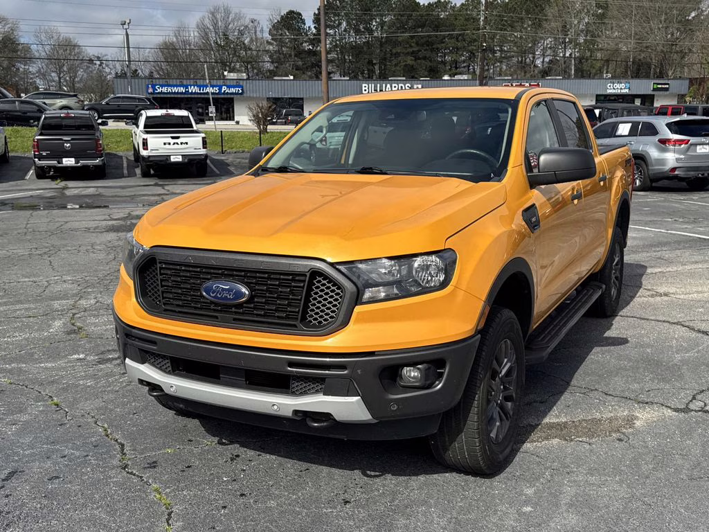 2021 Cyber Orange Metallic Tricoat Ford Ranger XLT 4X4 Truck