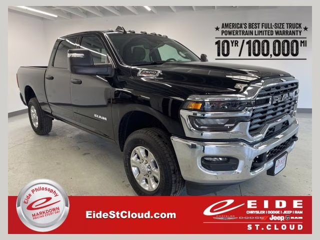 2026 Diamond Black Crystal Pearlcoat Ram 2500 Big Horn 4X4 Truck