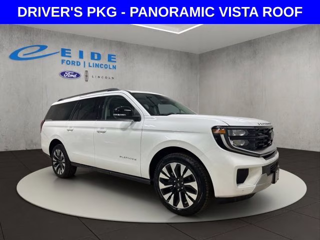 2026 Star White Metallic Tri-Coat Ford Expedition Max Platinum 4X4 SUV