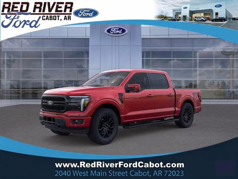 2026 Ruby Red Metallic Tinted Clearcoat Ford F-150 LARIAT 4X4 Truck