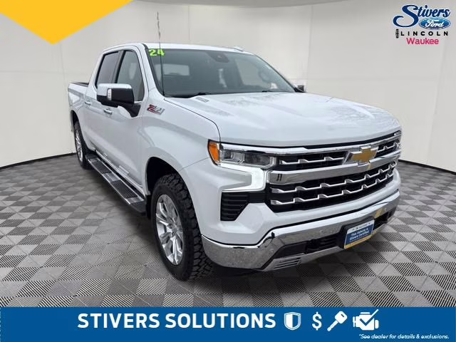 2024 Summit White Chevrolet Silverado 1500 LTZ 4X4 Truck
