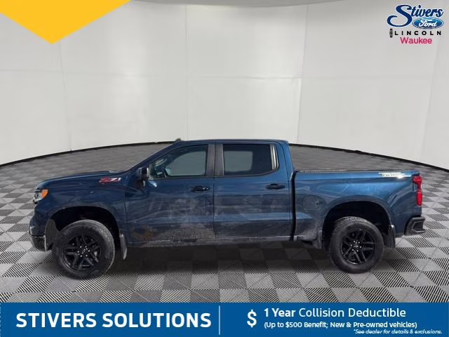 2023 Blue Chevrolet Silverado 1500 LT Trail Boss 4X4 Truck