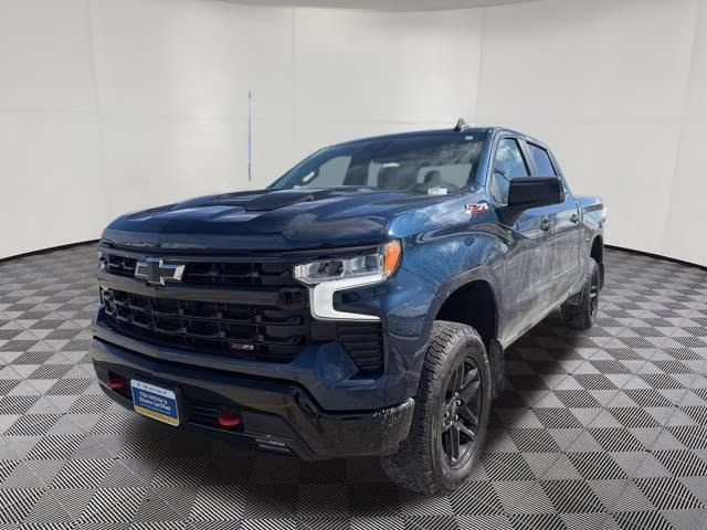 2023 Blue Chevrolet Silverado 1500 LT Trail Boss 4X4 Truck