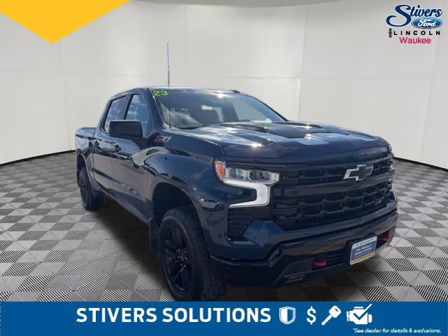 2023 Blue Chevrolet Silverado 1500 LT Trail Boss 4X4 Truck