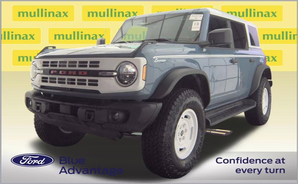 2025 Azure Gray Metallic Ford Bronco Heritage Edition 4X4 SUV