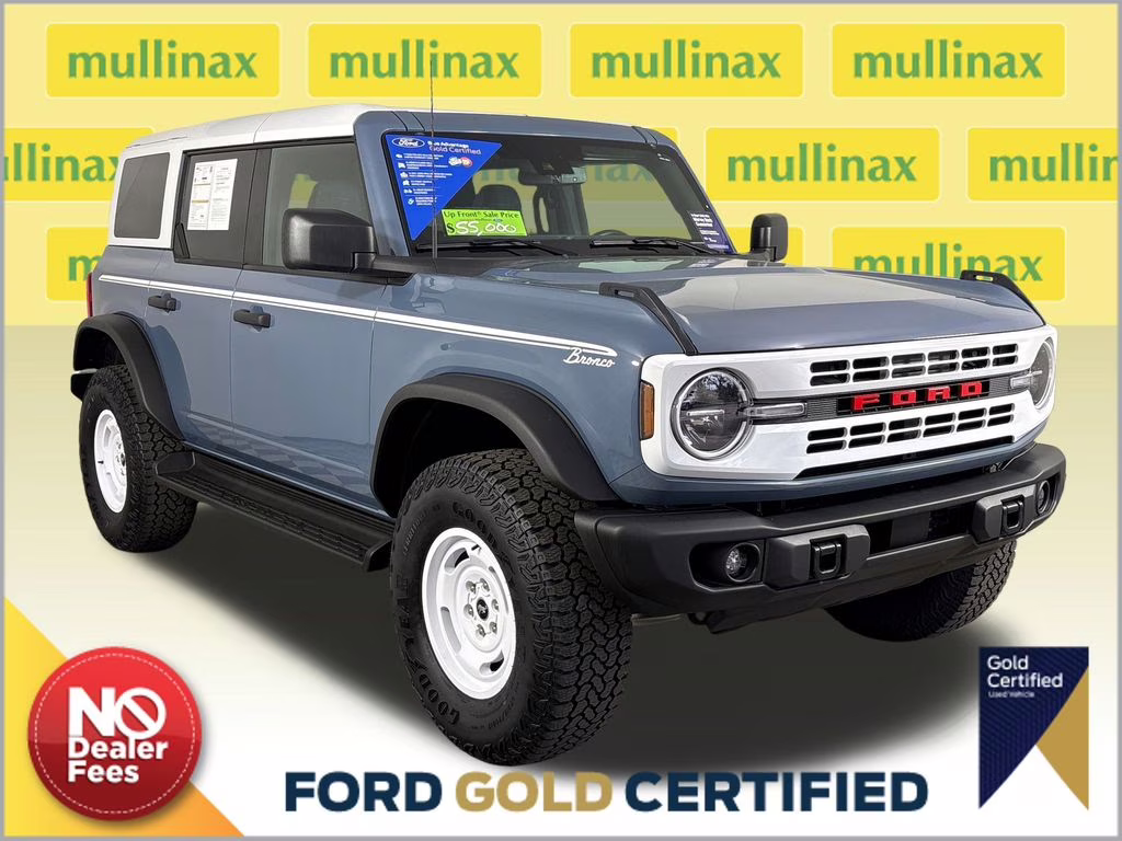 2025 Azure Gray Metallic Ford Bronco Heritage Edition 4X4 SUV