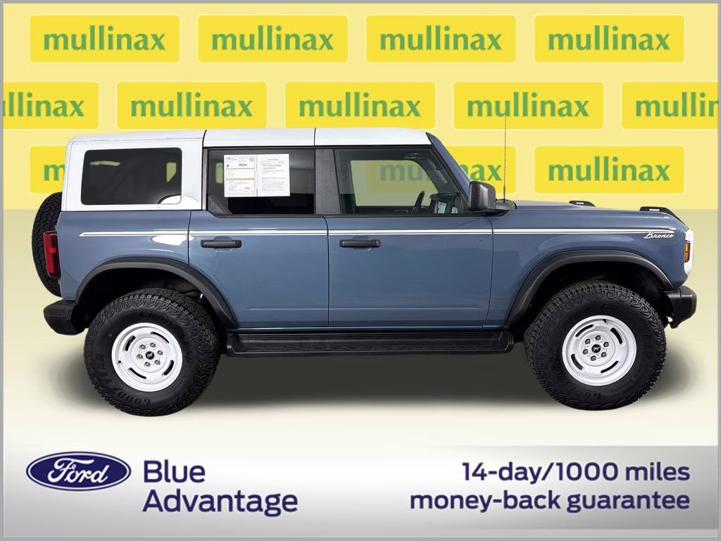 2025 Azure Gray Metallic Ford Bronco Heritage Edition 4X4 SUV
