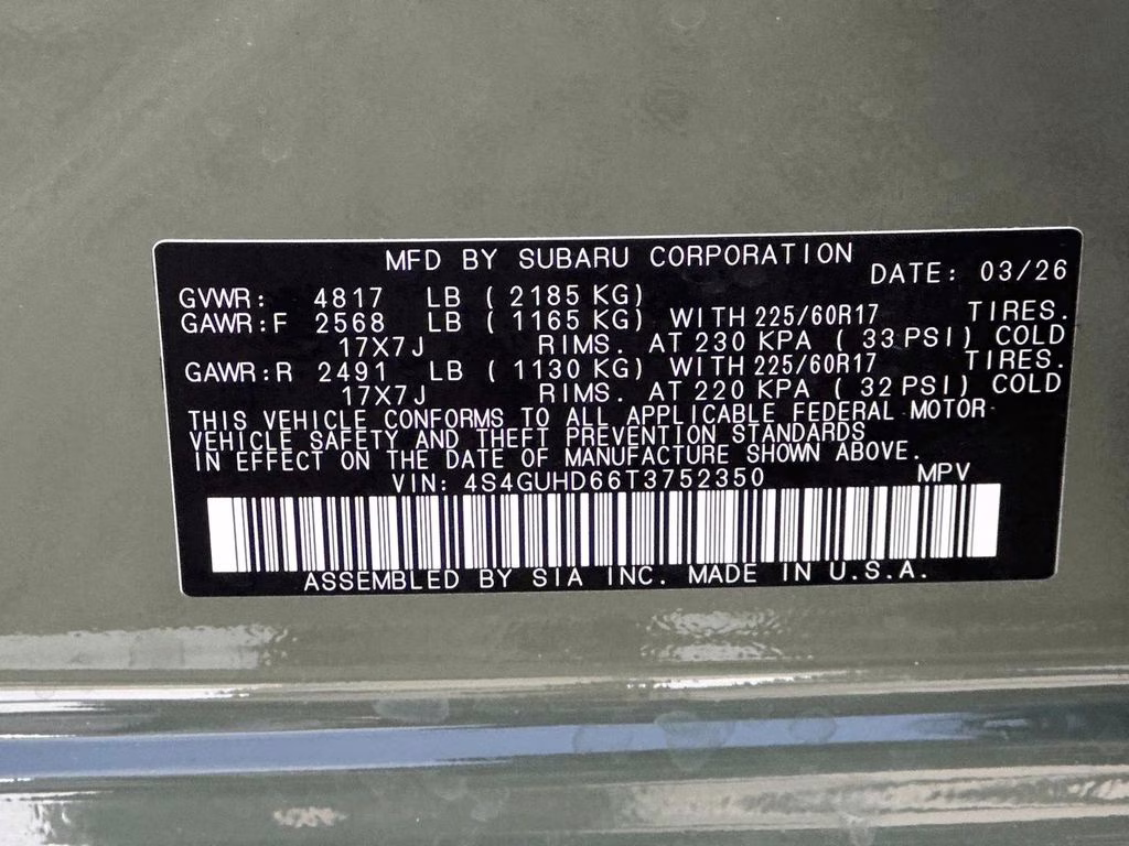 2026 Alpine Green Subaru Crosstrek Premium AWD SUV