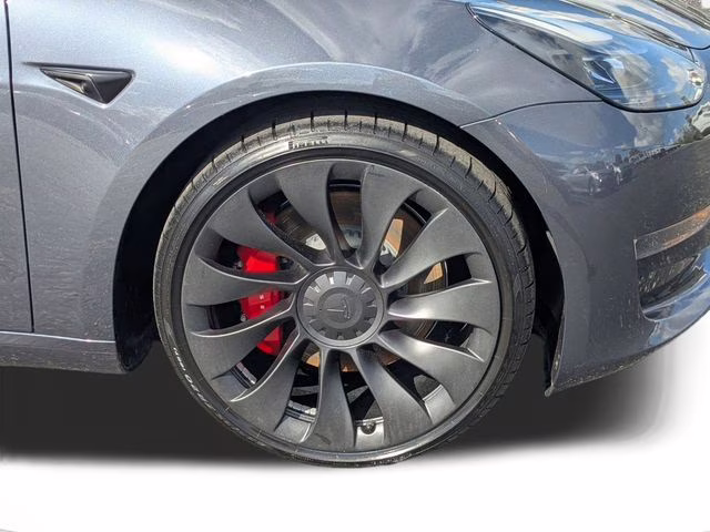 2023 Midnight Silver Metallic Tesla Model 3 Performance AWD Sedan
