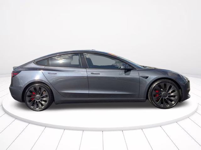 2023 Midnight Silver Metallic Tesla Model 3 Performance AWD Sedan