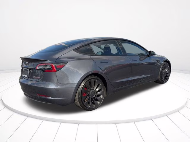 2023 Midnight Silver Metallic Tesla Model 3 Performance AWD Sedan
