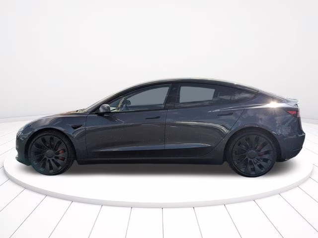 2023 Midnight Silver Metallic Tesla Model 3 Performance AWD Sedan