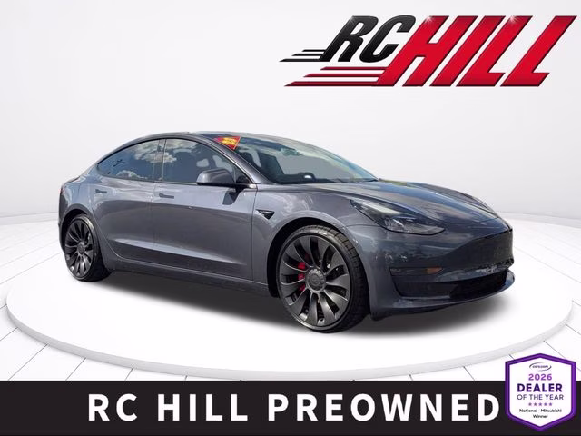 2023 Gray Tesla Model 3 Performance AWD Sedan