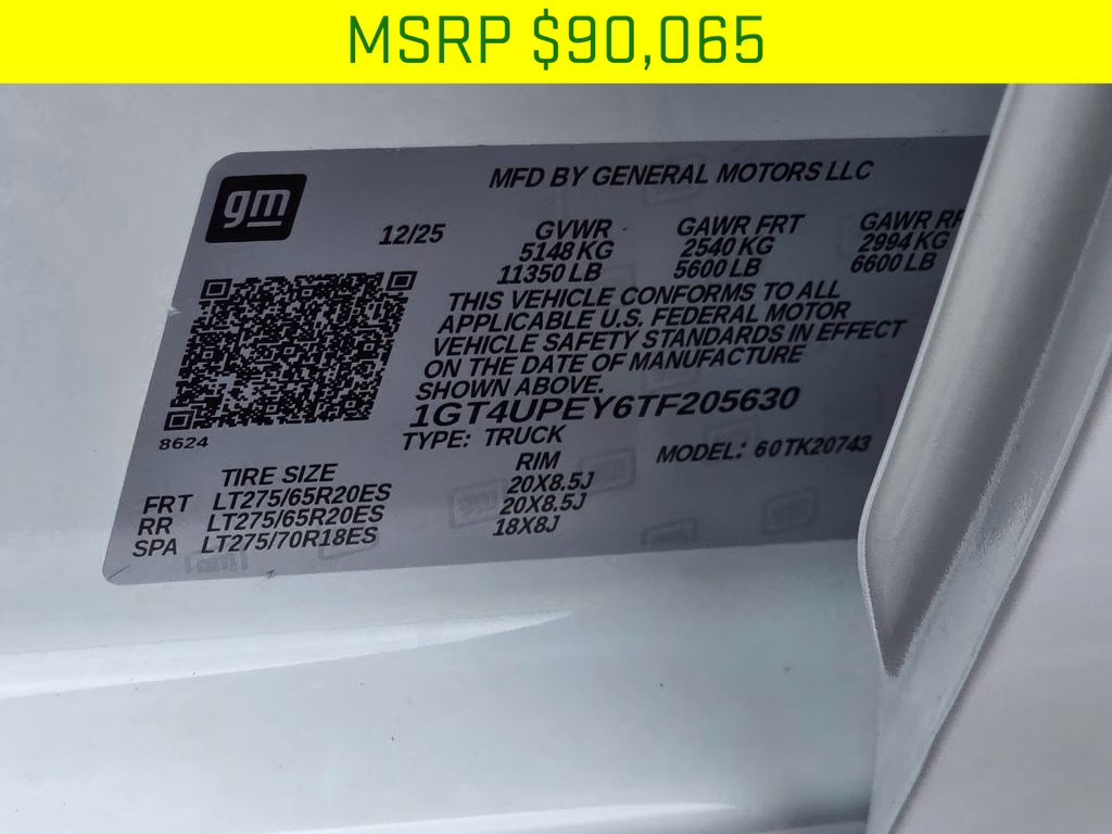 2026 Summit White GMC Sierra 2500HD AT4 4X4 Truck