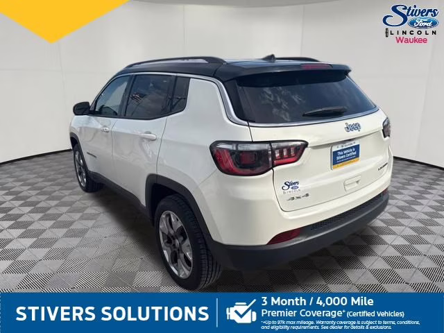 2020 White Clearcoat Jeep Compass Limited 4X4 SUV