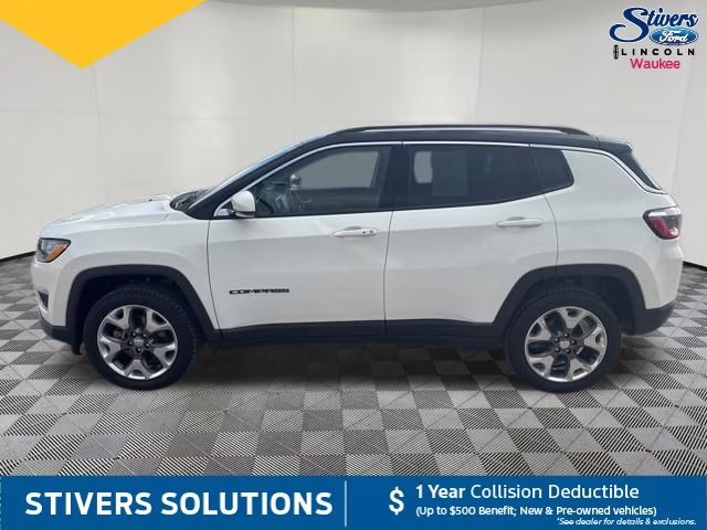 2020 White Clearcoat Jeep Compass Limited 4X4 SUV